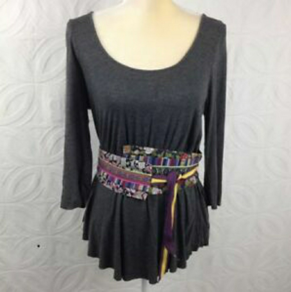 ANTHROPOLOGIE grey top, new without tags